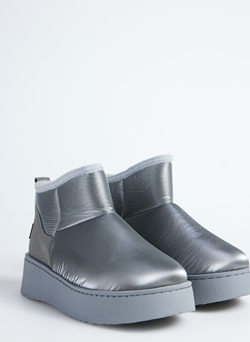 Fabrika Gri Kadın Bot GEORGIA - Görsel 6