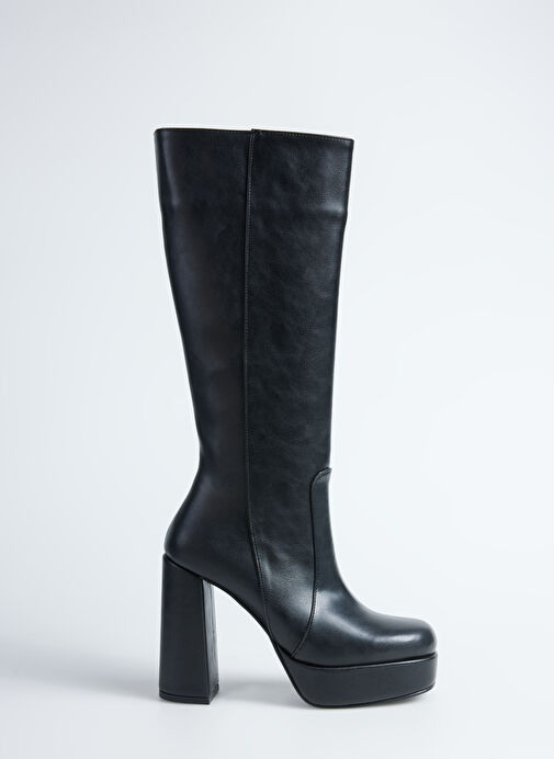 Fabrika Siyah Kadın Çizme ERJA - Görsel 2