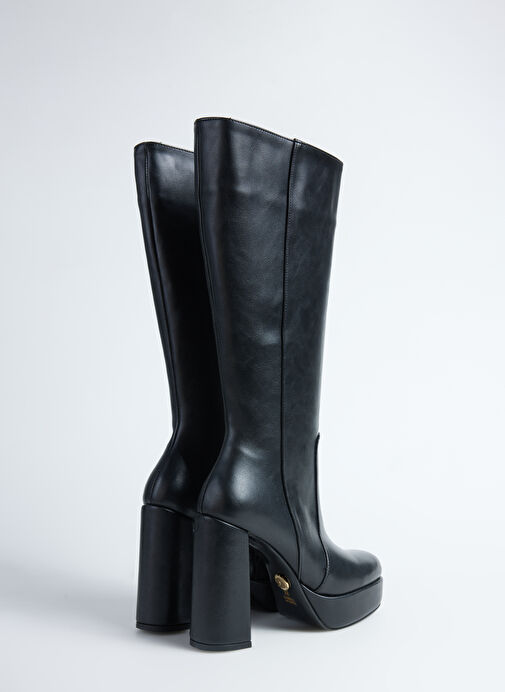 Fabrika Siyah Kadın Çizme ERJA - Görsel 4