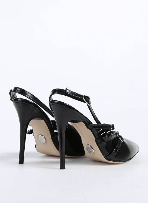 Fabrika Siyah Kadın Topuklu Ayakkabı DINARA - Görsel 4
