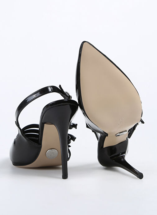 Fabrika Siyah Kadın Topuklu Ayakkabı DINARA - Görsel 5