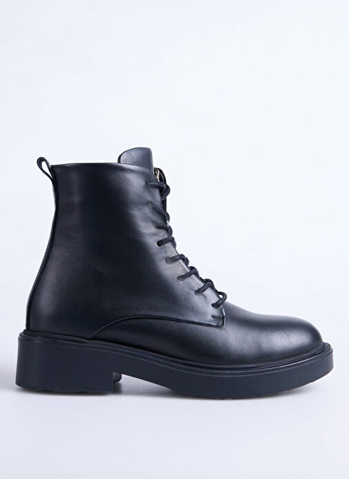 Fabrika Siyah Kadın Deri Bot D-DALY - Görsel 2