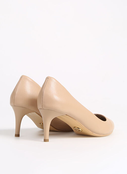 Fabrika Bej Kadın Topuklu Ayakkabı DEVIKA - Görsel 4