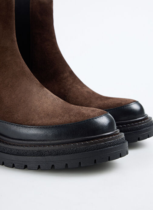 Fabrika Kahve Kadın Deri Bot D-DUNJA - Görsel 6