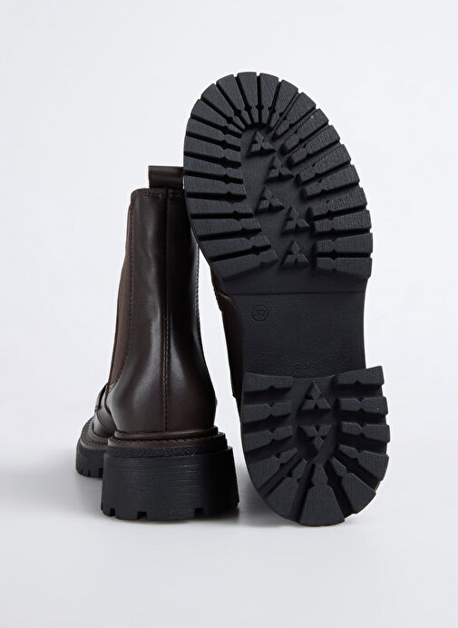 Fabrika Kahverengi Kadın Deri Bot D-DRINA - Görsel 5