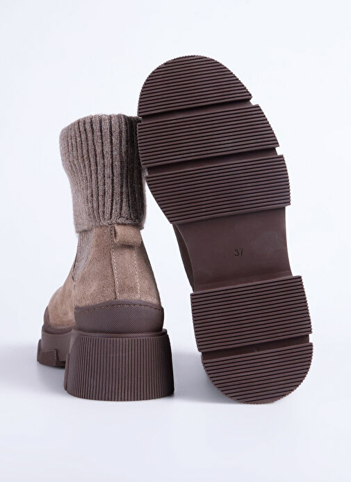 Fabrika Vizon Kadın Deri - Kumaş Bot D-ELODIA - Görsel 7