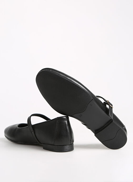 Fabrika Siyah Kadın Deri Babet D-DERVILA - Görsel 5