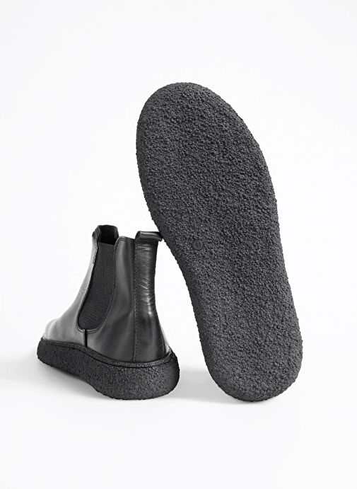 Fabrika Comfort Siyah Erkek Deri Bot KONT-DEACON - Görsel 5