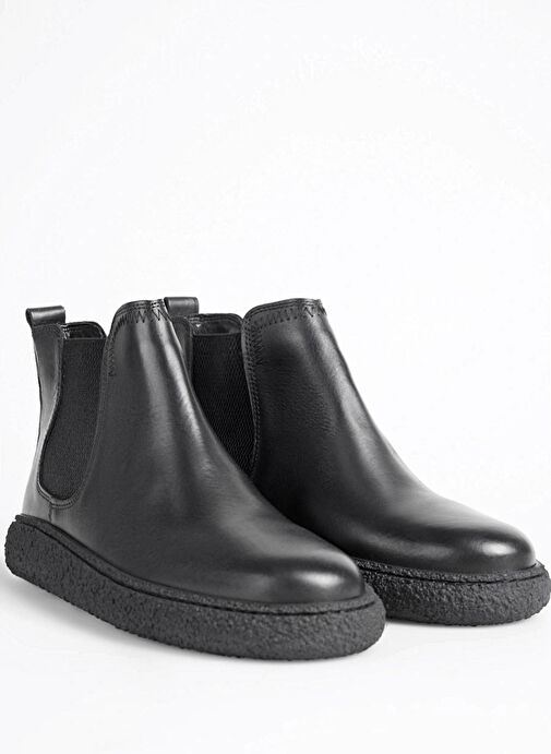 Fabrika Comfort Siyah Erkek Deri Bot KONT-DEACON - Görsel 7