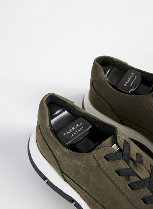 Fabrika Comfort Haki Erkek Deri Sneaker SETH-DAYTON - Görsel 8