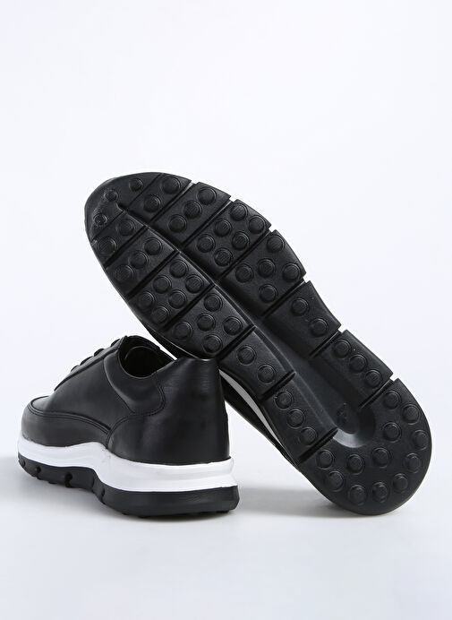 Fabrika Comfort Siyah-Beyaz Erkek Deri Sneaker SETH-DAYTON - Görsel 6