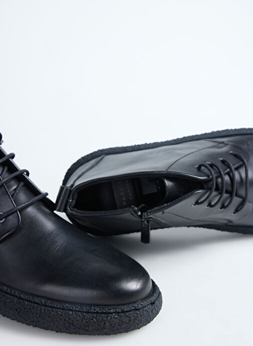 Fabrika Comfort Siyah Erkek Deri Bot KONT-DELANO - Görsel 6