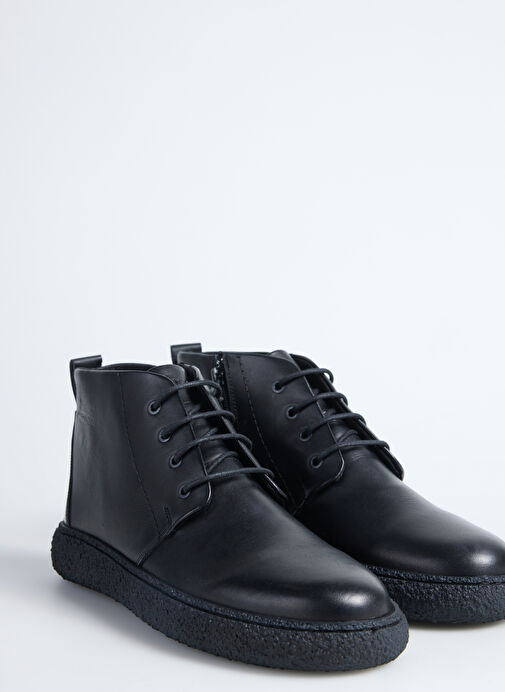 Fabrika Comfort Siyah Erkek Deri Bot KONT-DELANO - Görsel 7