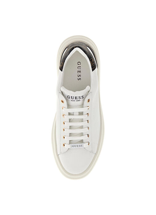 Bej - Beyaz - Kahve Erkek Sneaker ELBA - Görsel 3