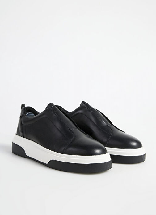 Fabrika Siyah Erkek Deri Sneaker OTIS-PACHO - Görsel 3