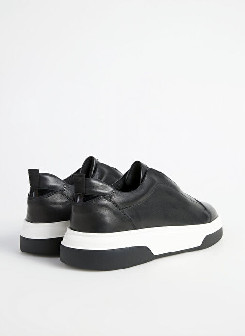 Fabrika Siyah Erkek Deri Sneaker OTIS-PACHO - Görsel 4