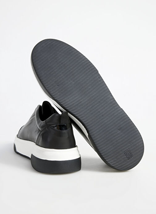 Fabrika Siyah Erkek Deri Sneaker OTIS-PACHO - Görsel 5