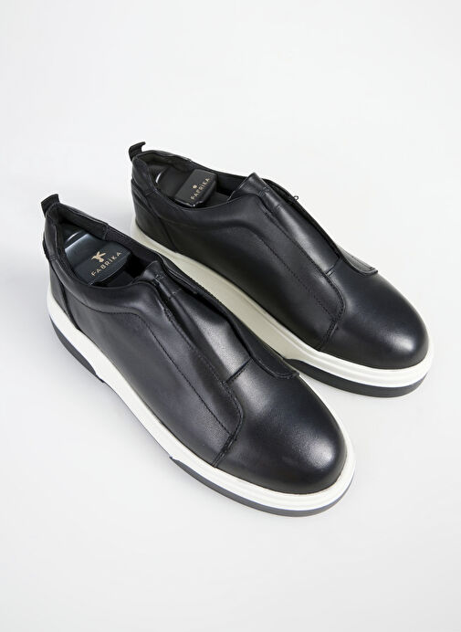 Fabrika Siyah Erkek Deri Sneaker OTIS-PACHO - Görsel 11