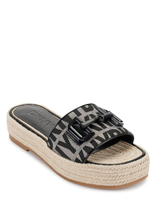 Dkny Siyah-Bej Kadın Terlik FIONA - PLATFORM SLIDE - Görsel 3