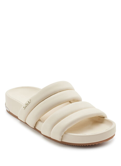 Dkny Kemik Kadın Deri Terlik INAH - DOUBLE BAND SLIDE - Görsel 3