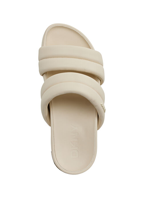 Dkny Kemik Kadın Deri Terlik INAH - DOUBLE BAND SLIDE - Görsel 4