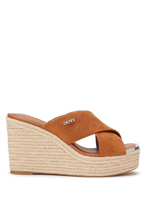 Dkny Kahverengi Kadın Süet Terlik MARYN X BAND - WEDGE ESPADRILLE - Görsel 2