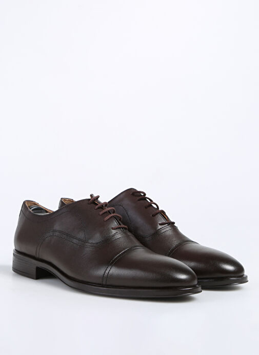 Fabrika Kahverengi Erkek Deri Klasik Ayakkabı JOE-ELMER - Görsel 3