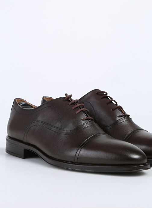 Fabrika Kahverengi Erkek Deri Klasik Ayakkabı JOE-ELMER - Görsel 4