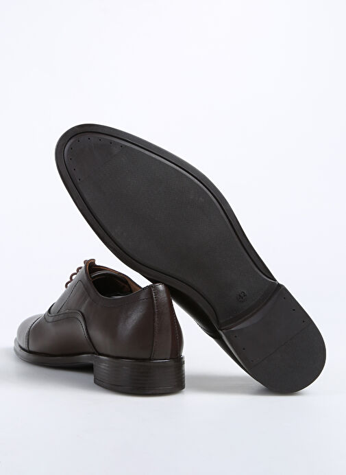 Fabrika Kahverengi Erkek Deri Klasik Ayakkabı JOE-ELMER - Görsel 6