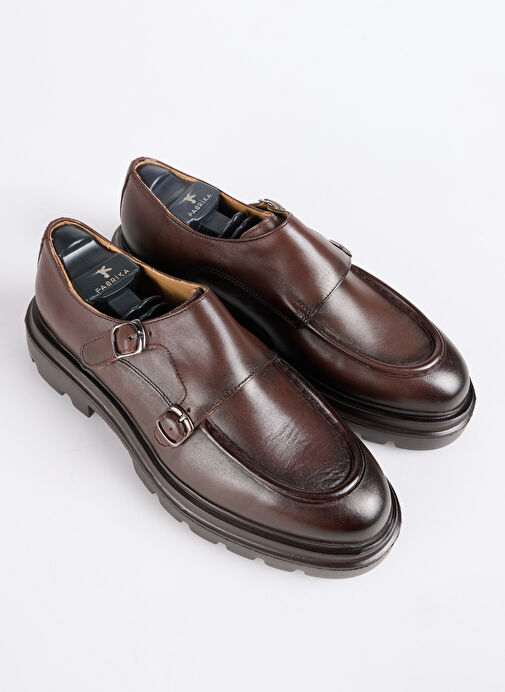 Fabrika Kahve Erkek Deri Klasik Ayakkabı WOLF-BRADY - Görsel 4