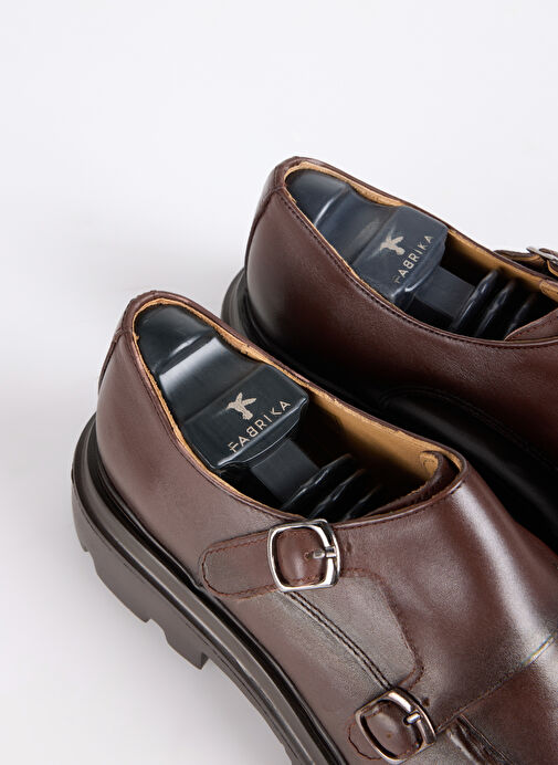 Fabrika Kahve Erkek Deri Klasik Ayakkabı WOLF-BRADY - Görsel 5
