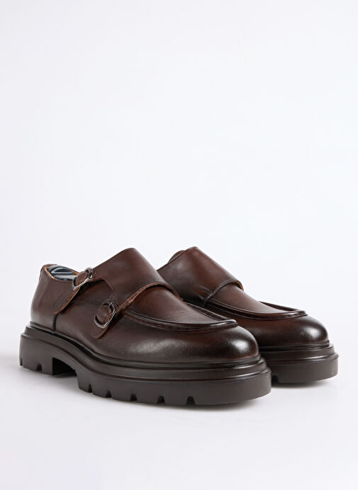 Fabrika Kahve Erkek Deri Klasik Ayakkabı WOLF-BRADY - Görsel 3