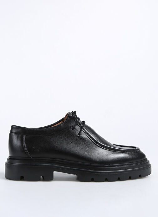 Fabrika Siyah Erkek Deri Klasik Ayakkabı WOLF-DAMION - Görsel 9