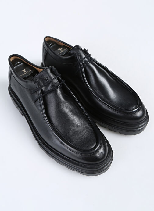 Fabrika Siyah Erkek Deri Klasik Ayakkabı WOLF-DAMION - Görsel 14