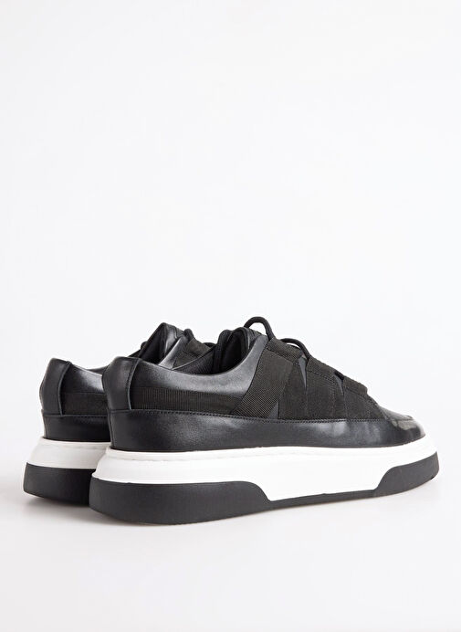 Fabrika Siyah Erkek Deri Sneaker TONA-DAVEY - Görsel 6