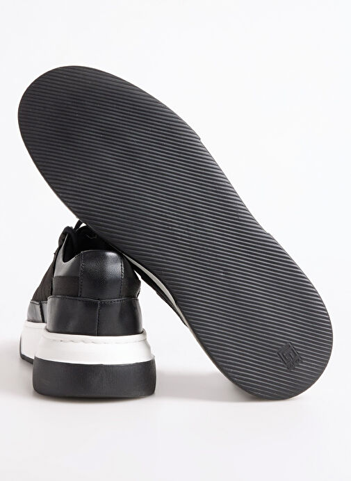 Fabrika Siyah Erkek Deri Sneaker TONA-DAVEY - Görsel 7