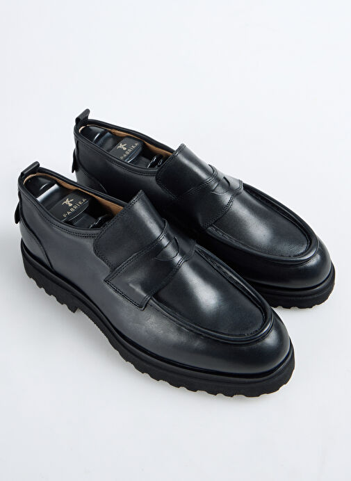 Fabrika Siyah Erkek Deri Klasik Ayakkabı YODER-BRUCE - Görsel 4