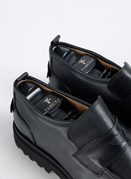 Fabrika Siyah Erkek Deri Klasik Ayakkabı YODER-BRUCE - Görsel 5