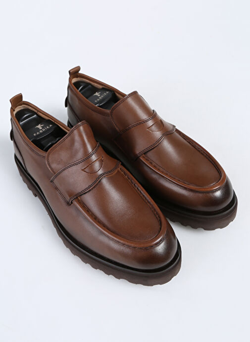 Fabrika Taba Erkek Deri Klasik Ayakkabı YODER-BRUCE - Görsel 7