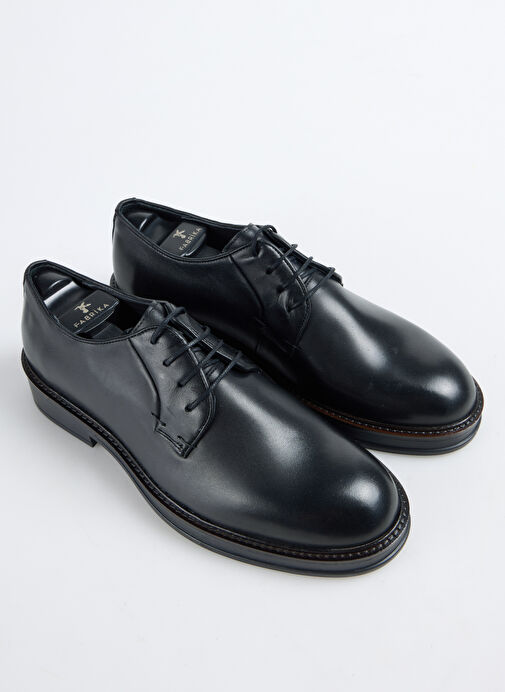 Fabrika Siyah Erkek Deri Klasik Ayakkabı RIOS-ALBAN - Görsel 4