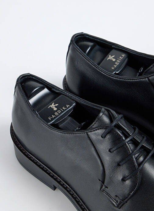 Fabrika Siyah Erkek Deri Klasik Ayakkabı RIOS-ALBAN - Görsel 5