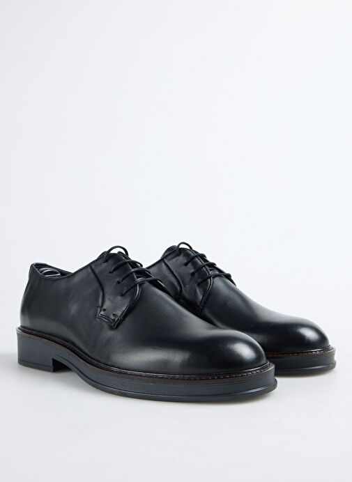 Fabrika Siyah Erkek Deri Klasik Ayakkabı RIOS-ALBAN - Görsel 3