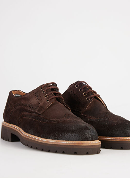 Fabrika Kahverengi Erkek Süet Günlük Ayakkabı HANK-SAMUEL - Görsel 4