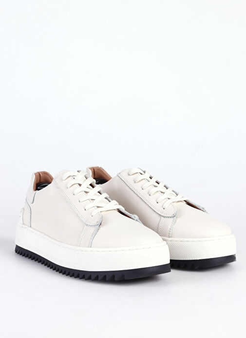 Fabrika Beyaz Erkek Deri Sneaker GIBSON - Görsel 3