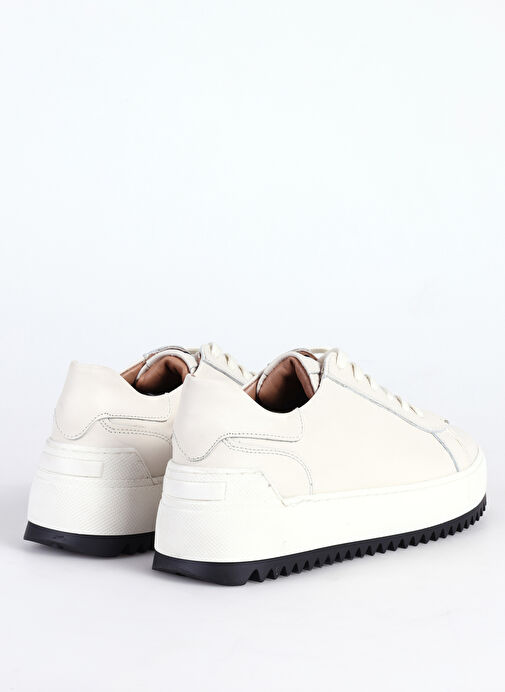 Fabrika Beyaz Erkek Deri Sneaker GIBSON - Görsel 5