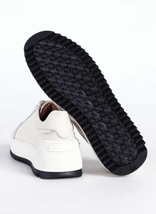 Fabrika Beyaz Erkek Deri Sneaker GIBSON - Görsel 6