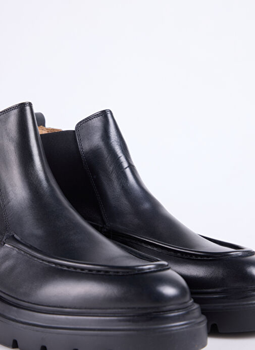 Fabrika Siyah Erkek Deri Bot WOLF-COTY - Görsel 6