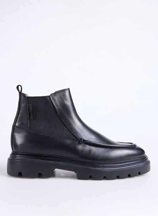 Fabrika Siyah Erkek Deri Bot WOLF-COTY - Görsel 2