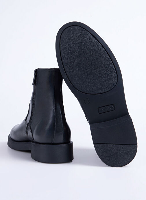 Fabrika Siyah Erkek Deri Bot HENEL-BODHI - Görsel 5