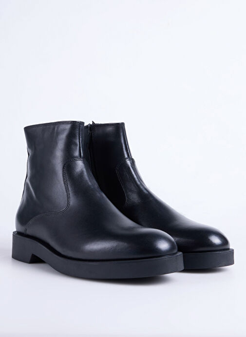 Fabrika Siyah Erkek Deri Bot HENEL-BODHI - Görsel 3